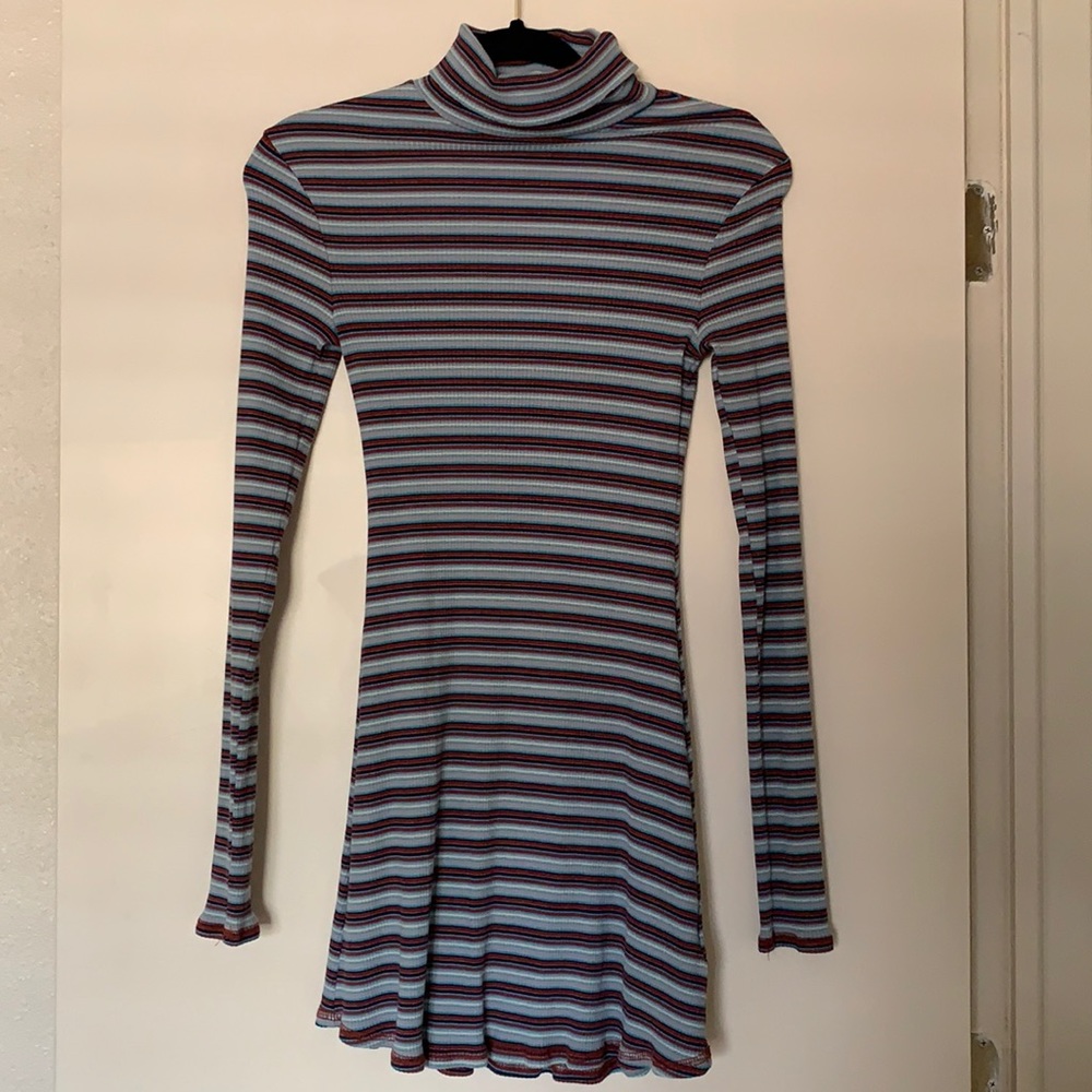 Long sleeve, turtleneck dress